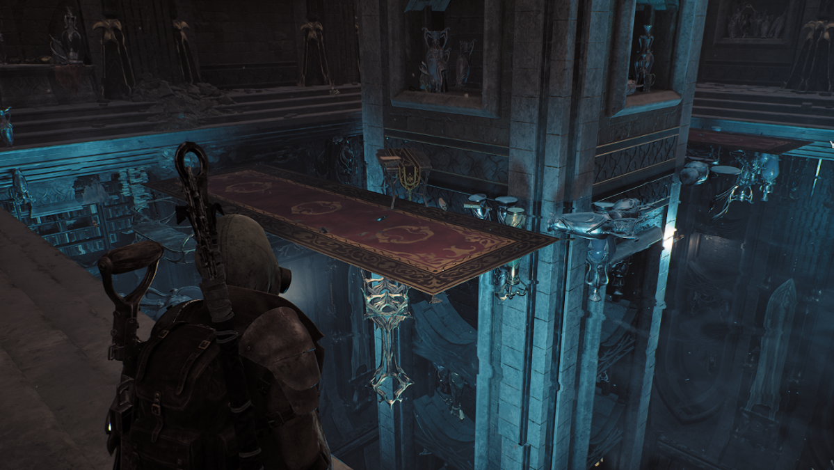 The mirror room in Glistering Cloister from Remnant 2.
