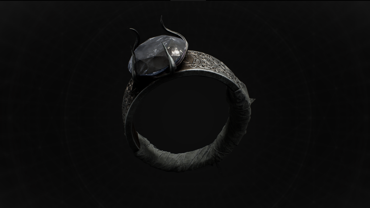 The White Glass Bead, a ring in Remnant 2 The Awakened King.