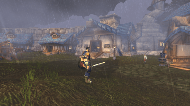 Menethil Harbor screenshot in WoW Classic Hardcore, featuring human NPCs and Alliance buildings