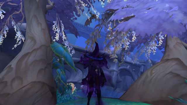 A Shadow Priest crying in Valdrakken