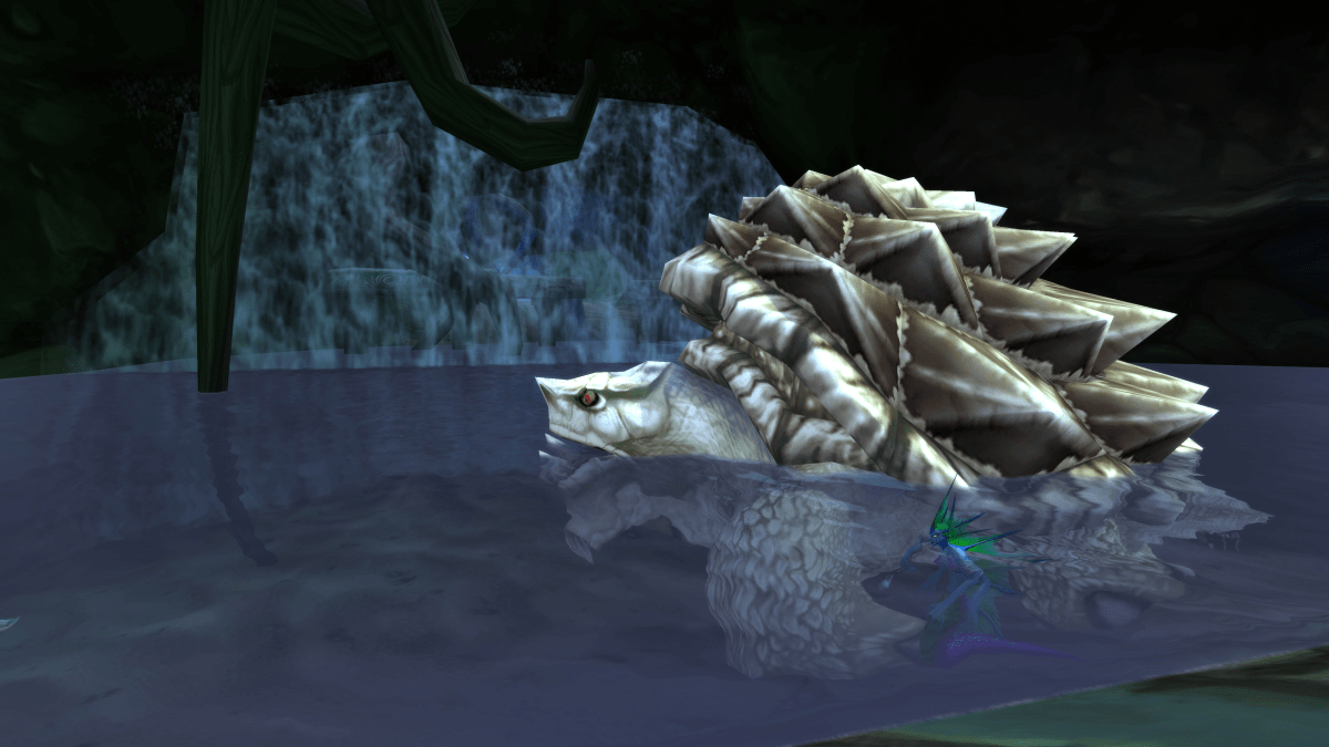 Ghamoo-Ra, the famous turtle boss from the Blackfathom Deeps dungeon in WoW Classic