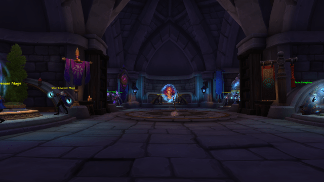 Portal room full of portals in Stormwind in WoW