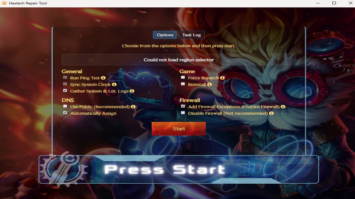 The Hextech Repair Tool will troubleshoot all of your League of Legends problems.