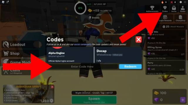 How to redeem Rampant codes