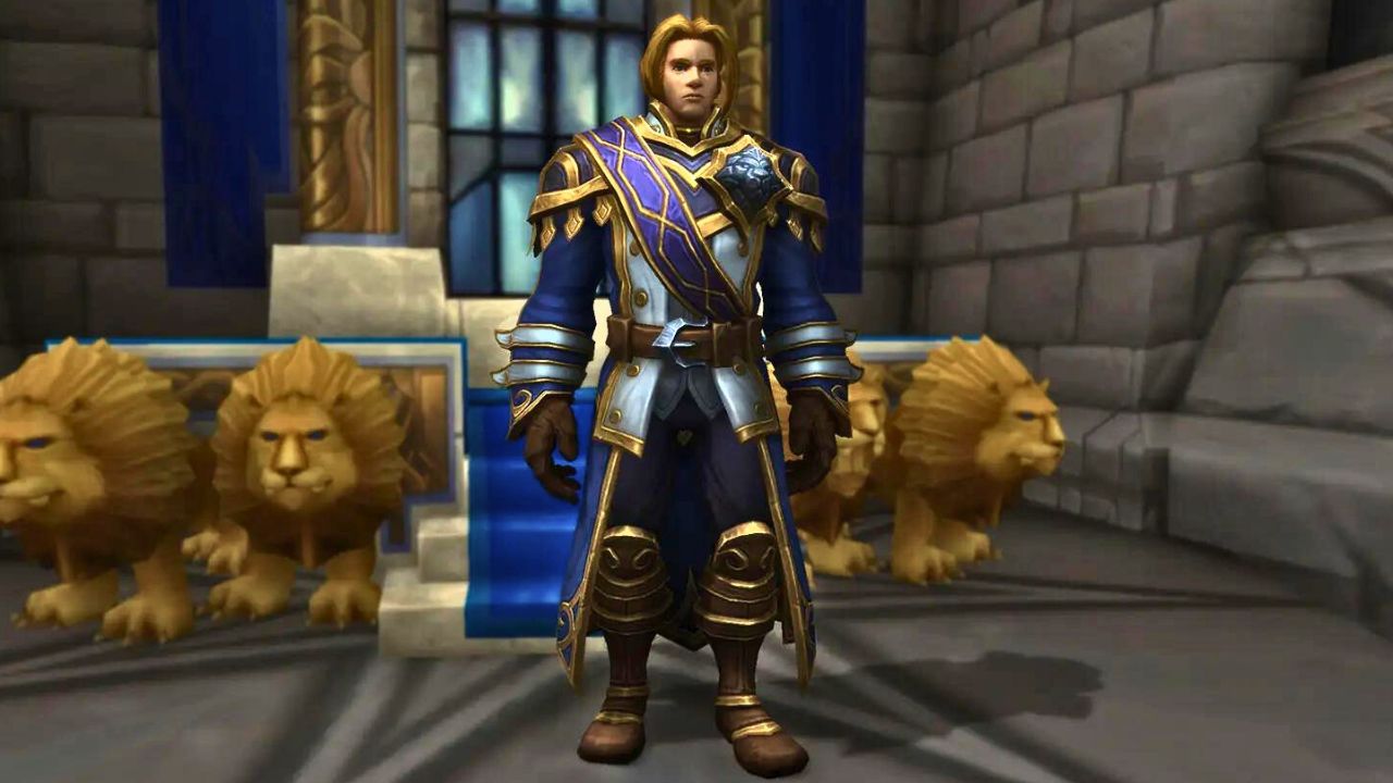 A human male in World of Warcraft