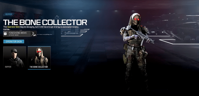 The Bone Collector Operator skin from Modern Warfare 3 Zombies.