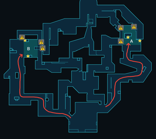 A detailed guide for spike and utility placement for attacking on Pearl.