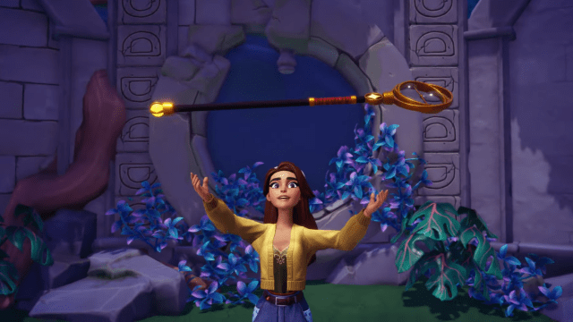 The player holding their arms up to catch the Royal Hourglass.