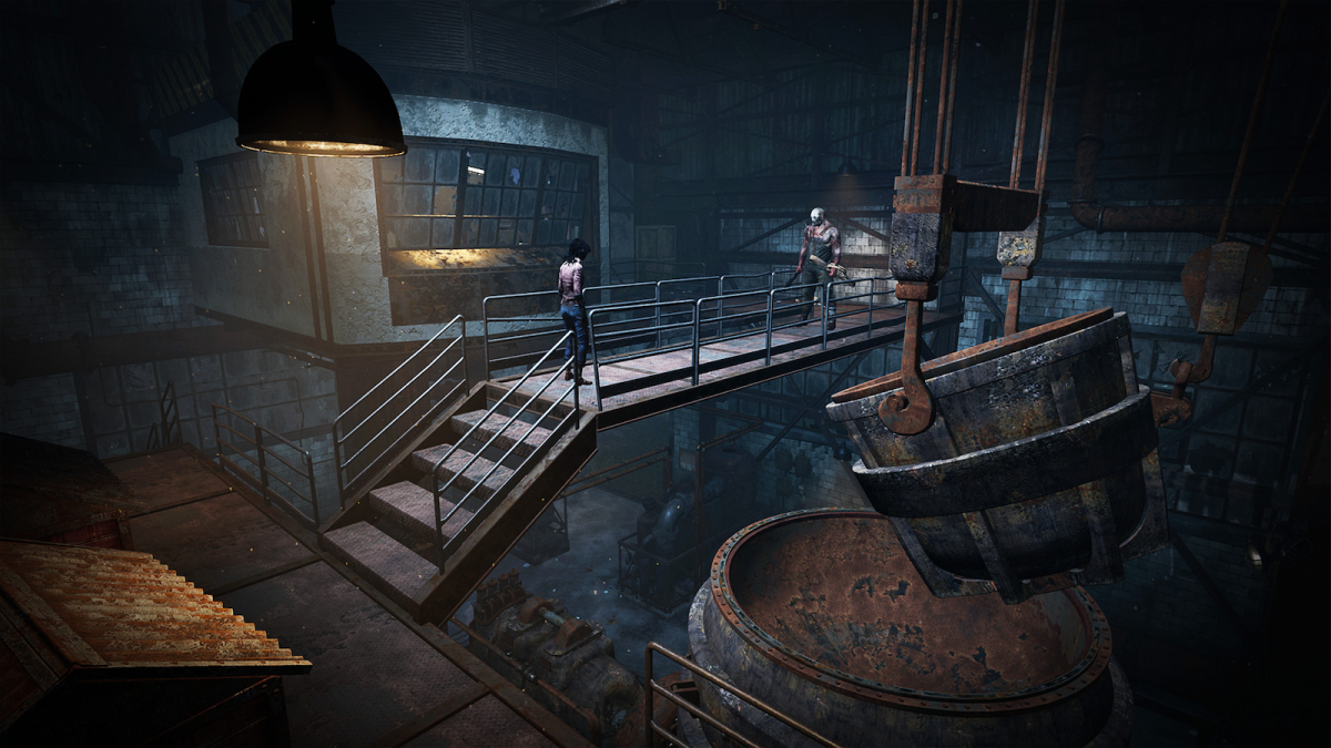 Character on a bridge with about to get killed