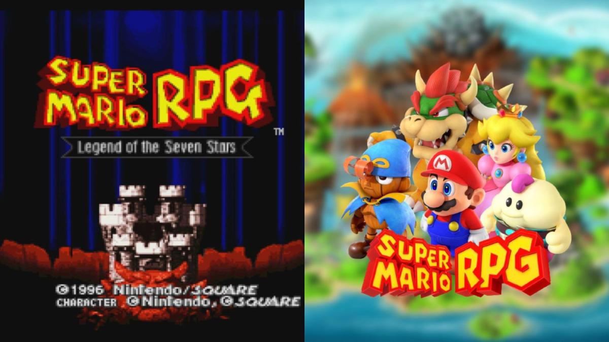 Super mario rpg 1996 and super mario rpg remake 2023