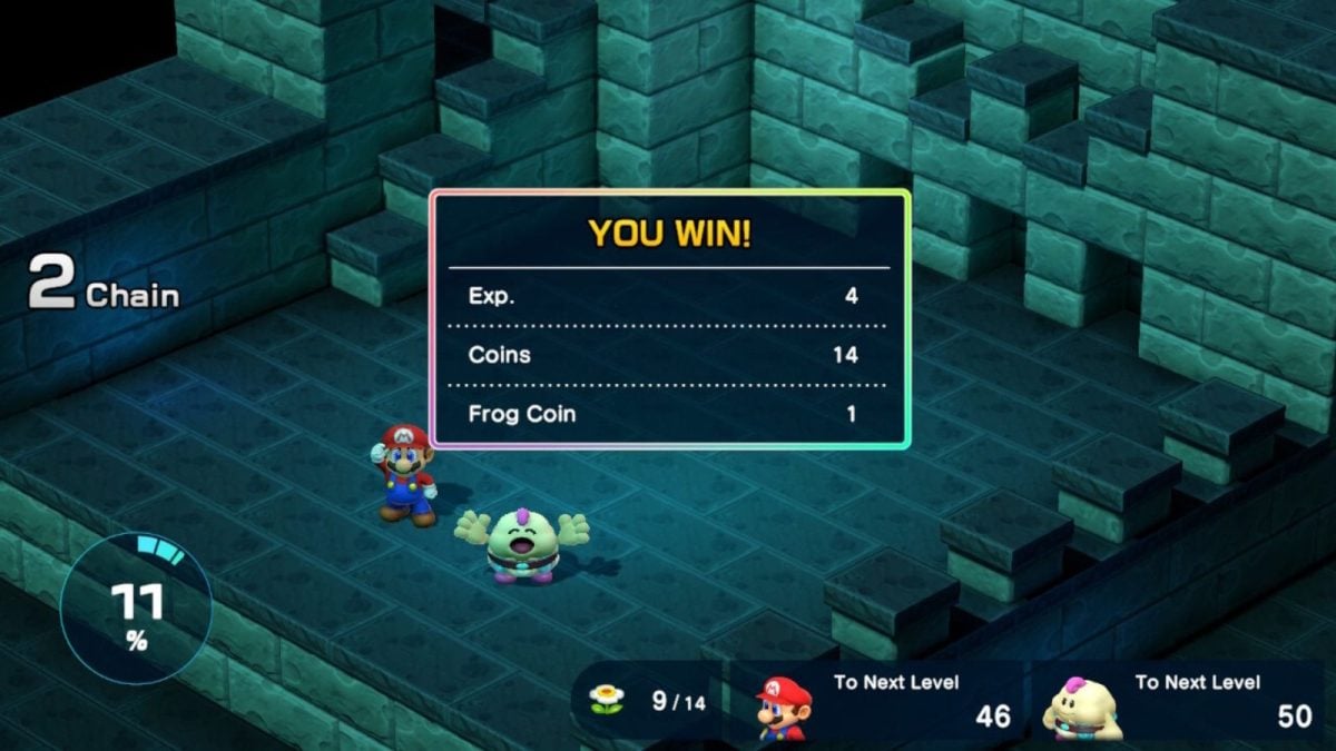 super mario rpg remake victory screen