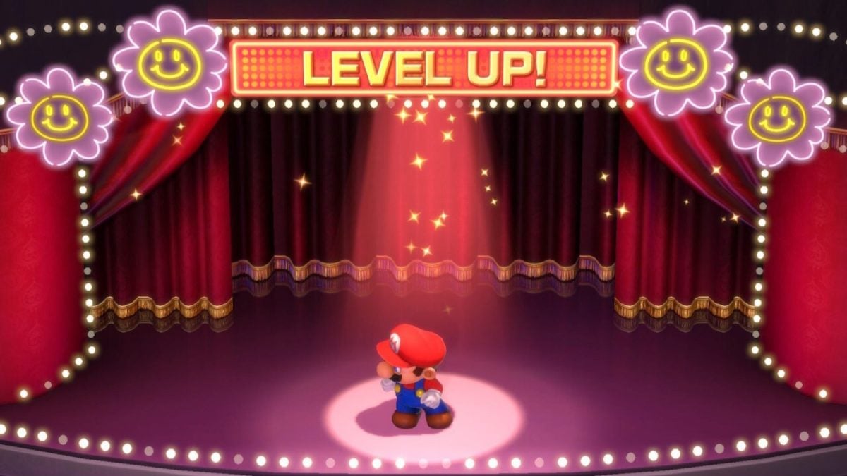 mario leveling up in super mario rpg remake