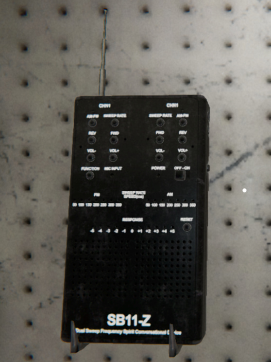The Tier III Spirit Box in Phasmophobia.