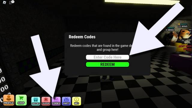 How to redeem codes in 5 Noches Con Alfredo