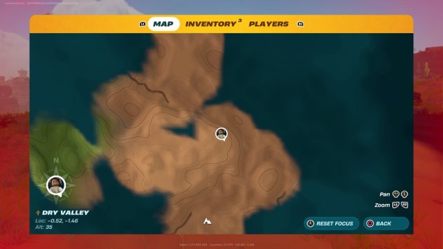 Dry Valley on the LEGO Fortnite map: Sand Brute location