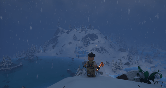 The Frostlands in LEGO Fortnite.