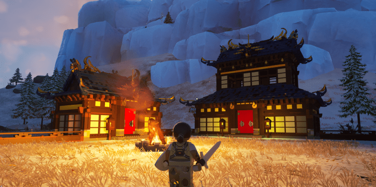 The Shogun Palace set in LEGO Fortnite.