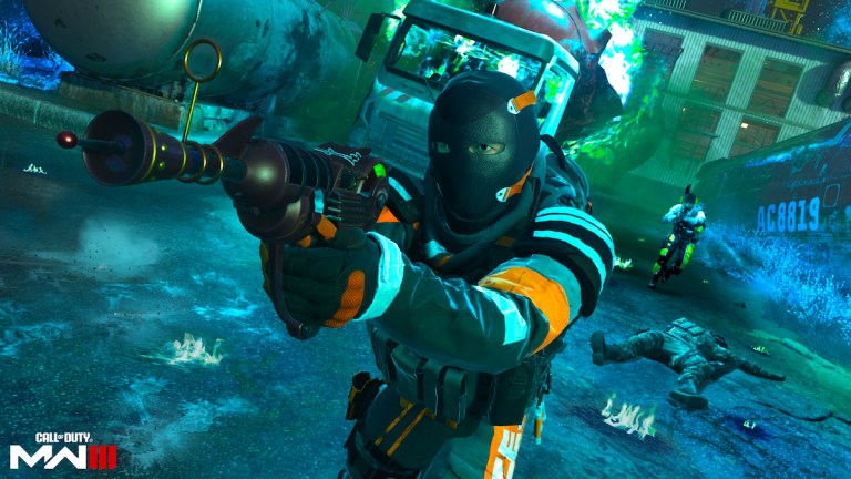 A CoD operator using a Ray Gun in the Vortex LTM.