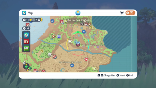 Latios' map location in Pokémon Scarlet and Violet