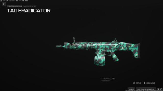 TAQ Eradicator (LMG)  — Unknown Visitor MW3 camo