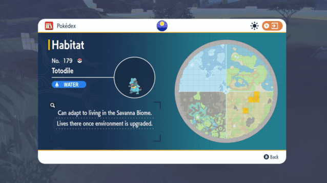 Totodile location