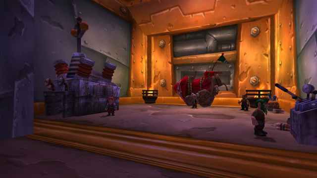 Tinker Town in Ironforge with a bunch on Gnome engineer NPCs