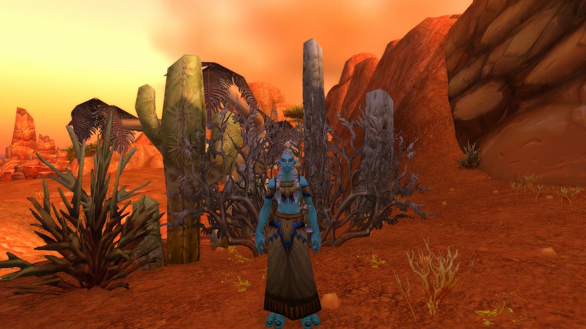 WoW Classic Shaman standing in Durotar