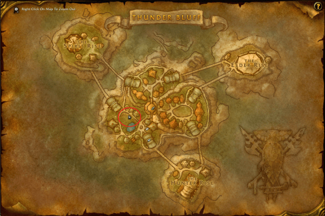 Map of Stormwind showing the exact location of Supplies Officer