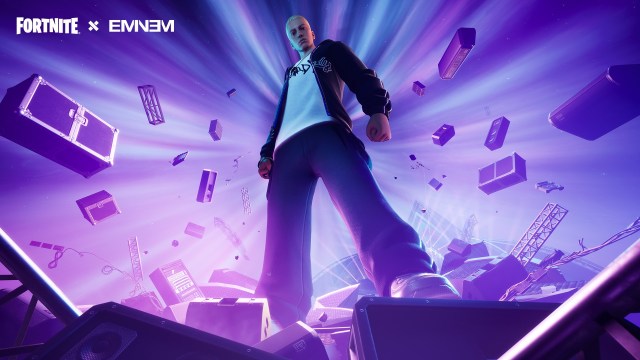 Eminem's loading screen in Fortnite.