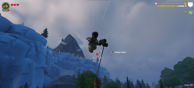 The Grappler in action in LEGO Fortnite.