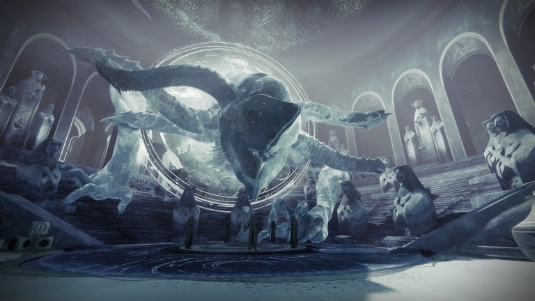 The Spirit of Riven within her lair in Destiny 2.