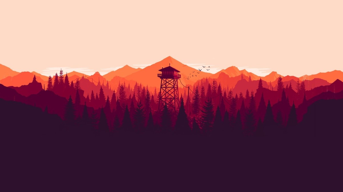 The cover art for Firewatch by Olly Moss