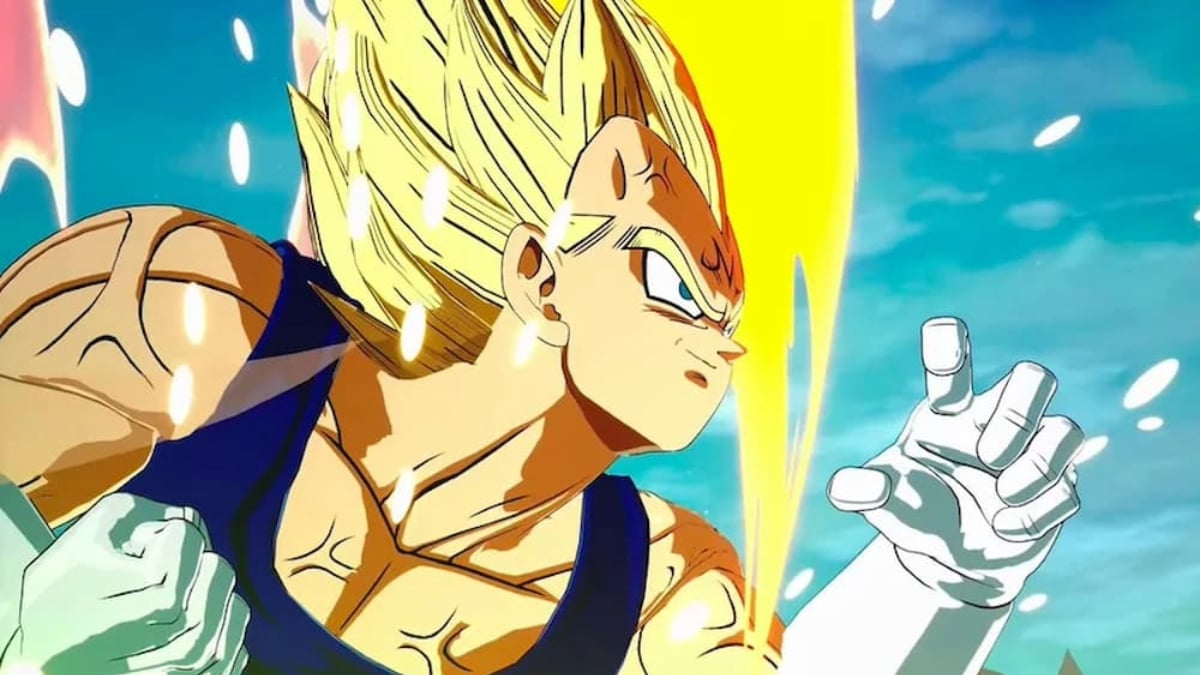 Majin Vegeta preparing to unleash chaos.