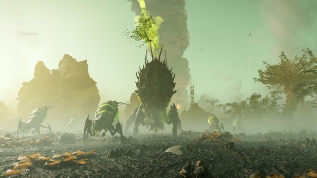 Alien creatures in Helldivers 2