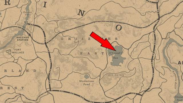 Where to find Jack Hall Gang Treasure Location 3 in Red Dead Redemption 2