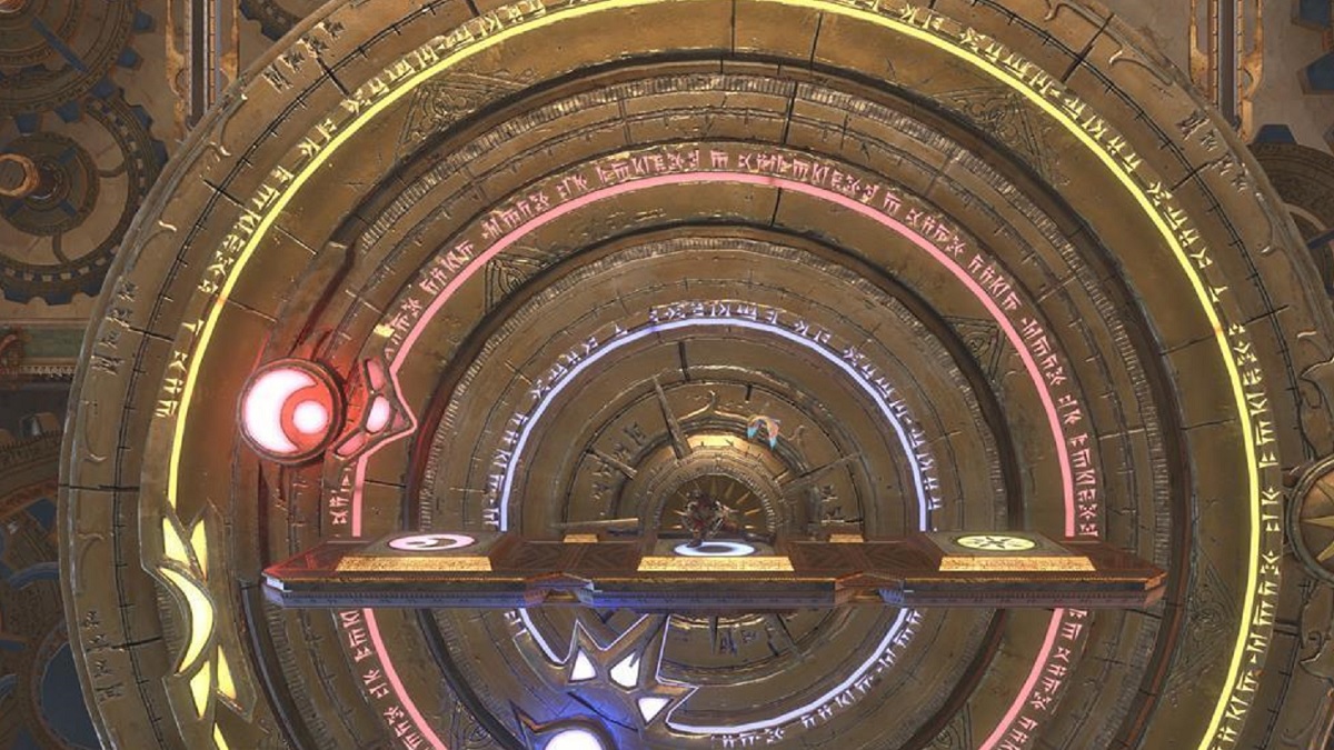 An image of the Clock puzzle in Prince of Persia: The Lost Crown.