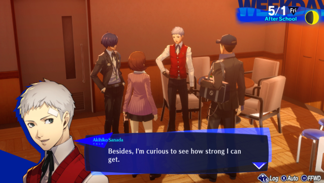 Image of the character Akihiko Sanada in Persona 3 Reloaded.