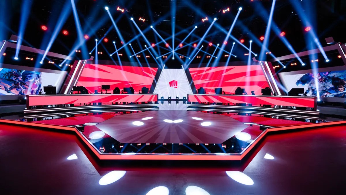 New tunnel entering the arena in the Riot Games Arena in Berlin