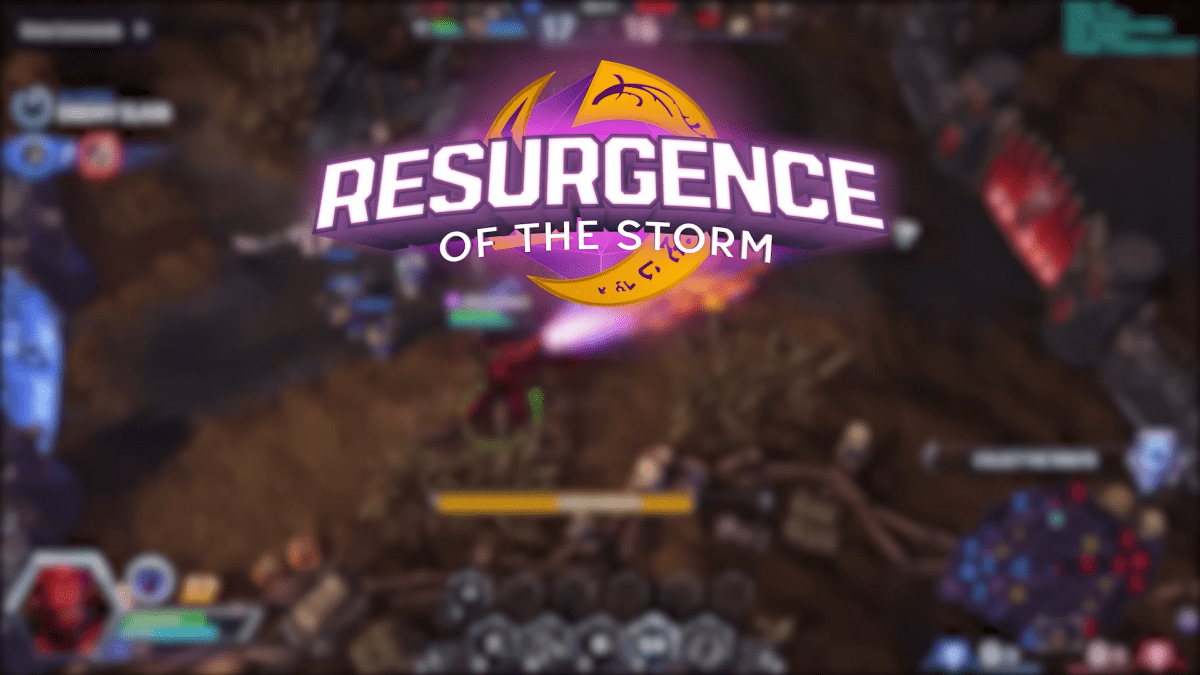 Resurgence of the Storm mod title screen from Starcraft 2.