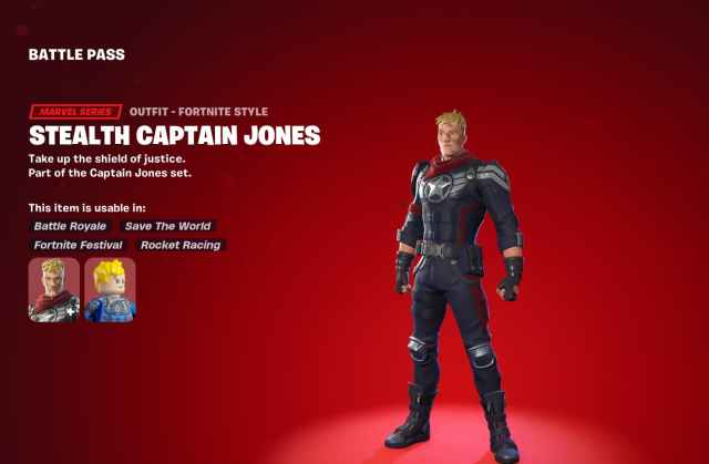 Stealth Captain Jones in Fortnite