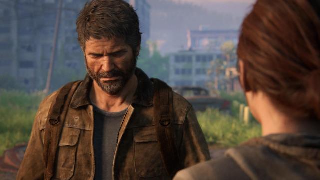 Joel looking upset as he talks to Ellie in The Last of Us Part 2 Remastered