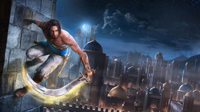 prince running on wall in prince of persia sands of time