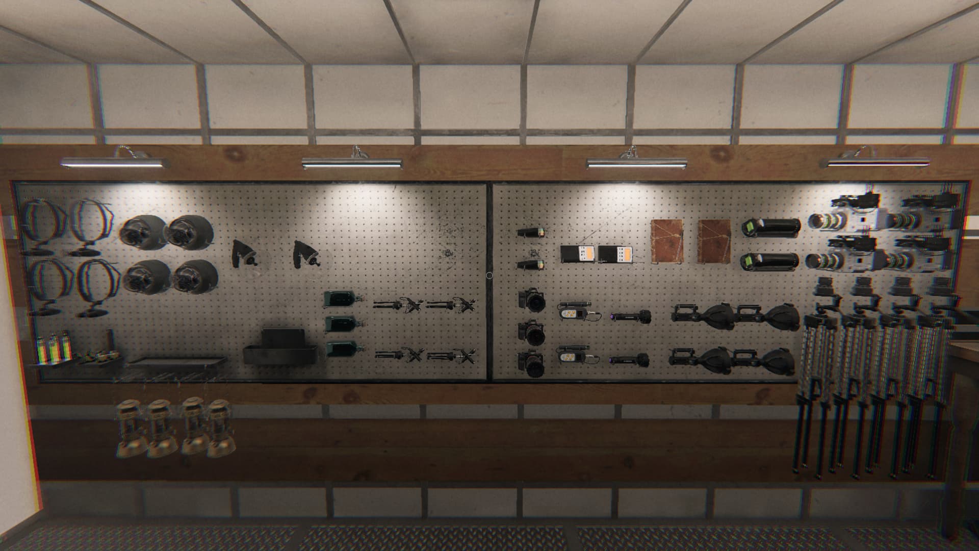 All the equipment for the Hide and Seek: Seeker challenge.