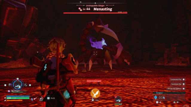 Player approaching Menasting in Palworld