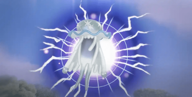 An Ultra Beast coming out of a white hole.