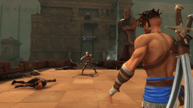 An undead enemy appears before Sargon in Prince of Persia: Lost Crown.