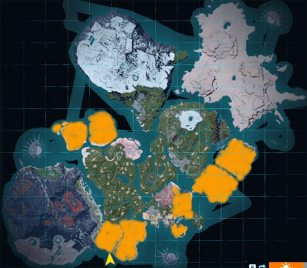 Eikthyrdeer spawn location on the map in Palworld