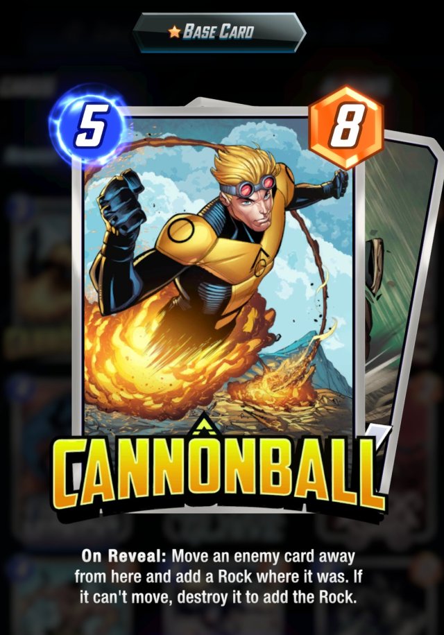 Cannonball Marvel Snap datamine