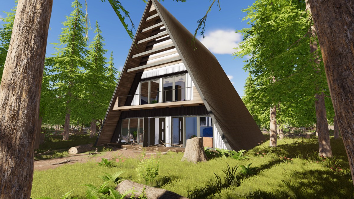 A modern triangle-shaped house in house Flipper 2