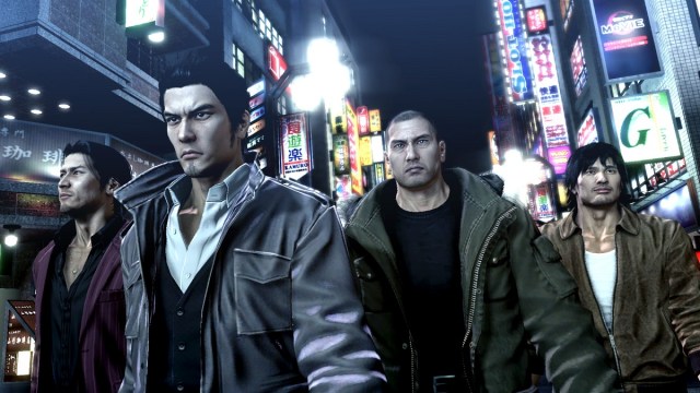 Yakuza 5 main cast Kiryu Akiyama Saejima Shinada